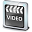 File Video Clip Icon 32x32 png